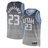 Camiseta Hombre Utah Jazz Lauri Markkanen 2025-26 Nike City Edition Gris Swingman Camiseta Hombre Utah Jazz Lauri Markkanen 2025-26 Nike City Edition Gris Swingman